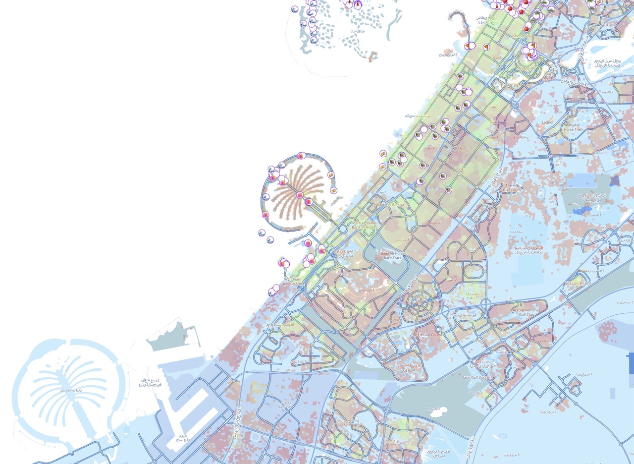 Screenshot - centermaps view of Dubai