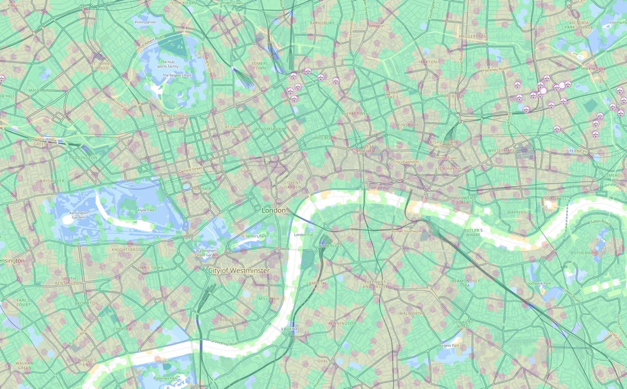 Screenshot - centermaps view of London