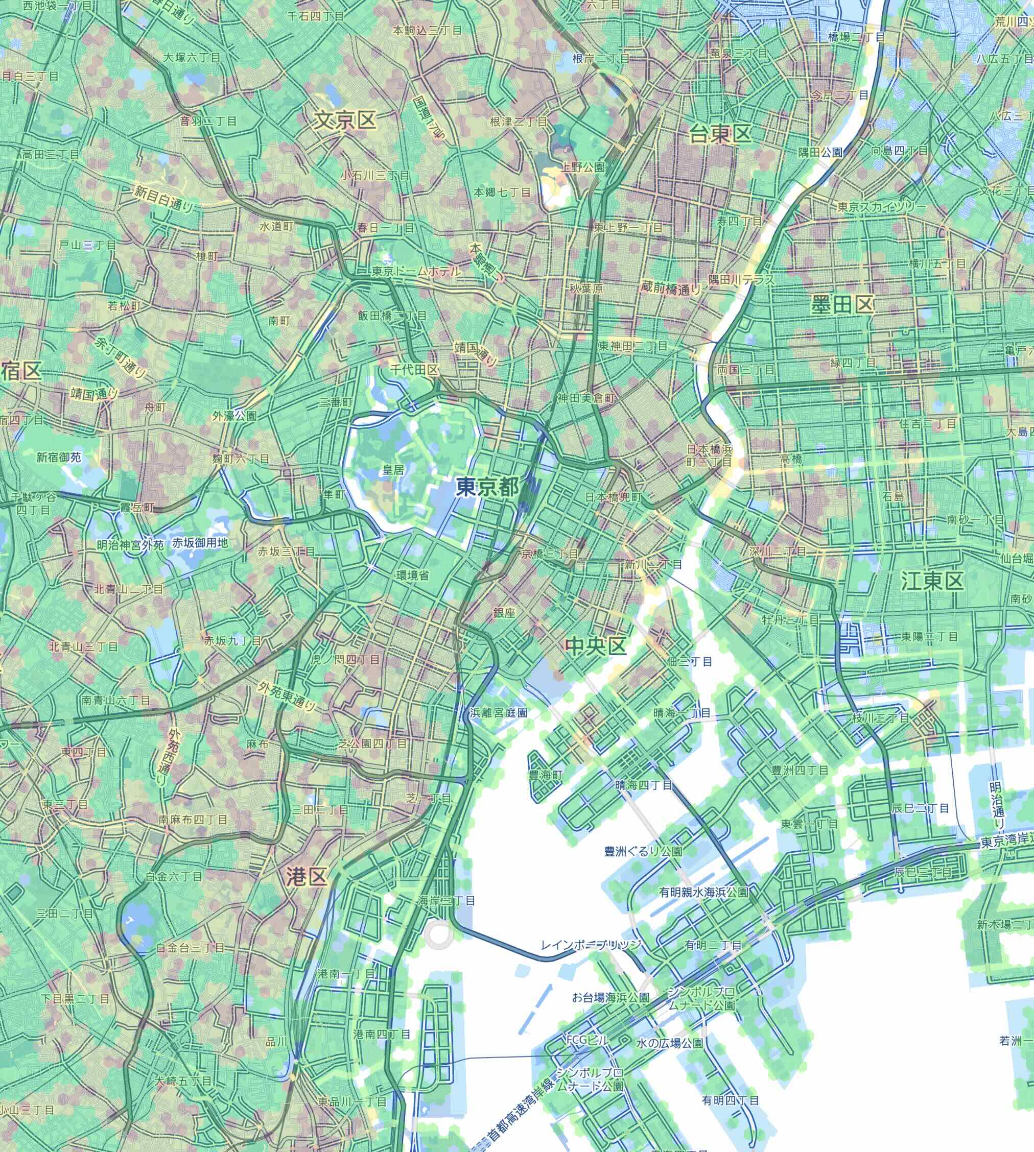 Screenshot - centermaps view of Tokyo